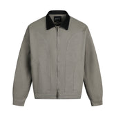 Men's Washed Corduroy Collar Stitching Workwear Jacket