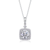 Innocence - A Fashionable And Luxurious Diamond Jewelry Piece Set With 2-carat Moissanite S925 Sterling Silver And Platinum-plated Pendant