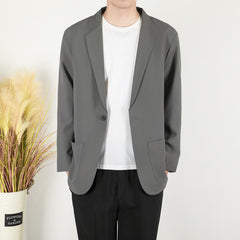Fashion Popular Simplicity Pure Color All-matching Casual Suit Jacket