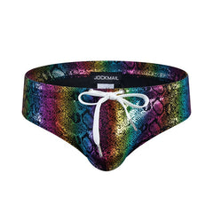 Men's Swimming Trunks Serpentine Rainbow Briefs