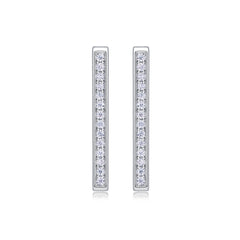 Kokang - Fashionable And Luxurious Diamond Jewelry With Moissanite S925 Sterling Silver And Platinum-plated Stud Earrings