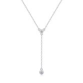Tassel - A Fashionable And Luxurious Diamond Jewelry Pendant Set With Moissanite S925 Sterling Silver And Platinum Plating