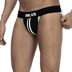 Sexy Thong Men's Low Waist Sexy Double Belt Back Empty