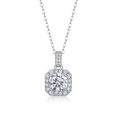 Dawn Light - A Fashionable And Luxurious Diamond Jewelry Pendant Set With 1-carat Moissanite S925 Sterling Silver And Platinum Plating