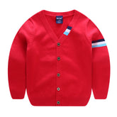 Boys Thin Striped Cardigan