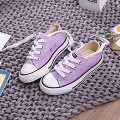 Lace-Up White Shoes For Boys And Girls