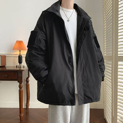 Velcro Shell Jacket Three-in-one Coat Japanese Hoodie Workwear Jacket