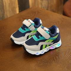 Men's Light-up Breathable Running Sneakers For Children