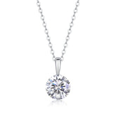 Star - A Fashionable And Luxurious Diamond Jewelry Pendant Set With 2-carat Moissan Diamond S925 Sterling Silver And Platinum Plating