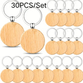 30-piece Round Keychain Set
