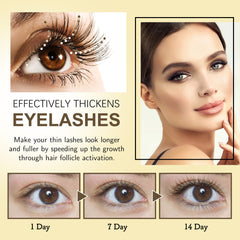 EELHOE Mascara - Gentle, Traceless, Lengthening, Curling, And Beautifying Eyelash Liquid For Lush And Dark Eyebrows