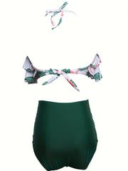 Women's Sexy Backless Billet Peplum Bikini Tie Vacation Chic Bikini