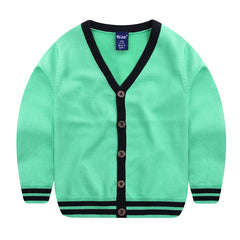 Boys Thin Striped Cardigan