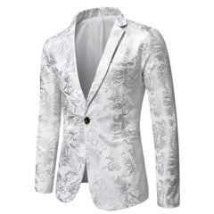 Autumn New Men's Slim Fit Casual Stage Performance Suit Jacket