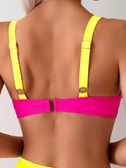 Women's Bikini Set Contrast Bikini Sexy V Triangle