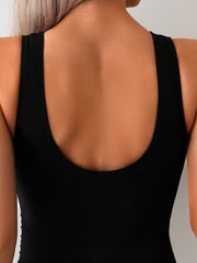 Women's Fashion One-piece Swimsuit, Striped Print, One-piece Style, Vacation Style