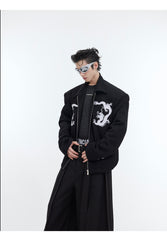 Heavy Deconstruction Texture Pit Pattern Jacket Jacket