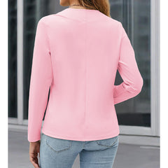 Women Plus Size Casual Blazer Open Front Long Sleeve Work Office Cardigan Jackets