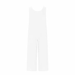 Women's Elegant Wide-Leg Jumpsuit - Button Front Formal & Casual Romper, Lightweight Wear