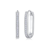 Reincarnation - Fashionable And Luxurious Diamond Jewelry With Moissanite S925 Sterling Silver And Platinum-plated Stud Earrings