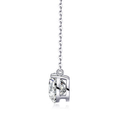 Love Of Time - A Fashionable And Luxurious Diamond Jewelry Piece Set With 2-carat Moissan Diamond S925 Sterling Silver And Platinum-plated Pendant