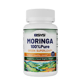 BSYS Moringa Capsules Antioxidant & Anti-Inflammatory Support Blood Sugar Health Aid Cholesterol Balance Formula Heart Wellness Support Immune Boost & Natural Defense Daily Superfood Suppl