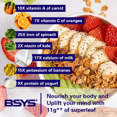BSYS Moringa Capsules Antioxidant & Anti-Inflammatory Support Blood Sugar Health Aid Cholesterol Balance Formula Heart Wellness Support Immune Boost & Natural Defense Daily Superfood Suppl