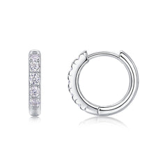 Summer Iced Tea - Fashionable And Luxurious Diamond Jewelry Set With Moissanite S925 Sterling Silver And Platinum-plated Stud Earrings