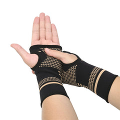 ARITAUM Copper Carpal Tunnel Wrist Brace,2Pack Support Wrist Brace For Sports Protecting, Tendonitis Pain Relief,Carpal Tunnel,Arthritis-Right&Left