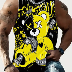 Full Printed Vest Made Of Polyester Material