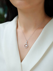 Love Ring - A Fashionable And Luxurious Diamond Jewelry Pendant Set With 1-carat Moissan Diamond S925 Sterling Silver And Platinum Plating