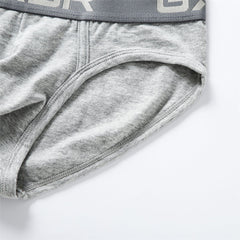 New Men's Purified Cotton Underwear Low Waist Sexy Breathable Comfortable Solid Color