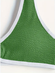 Women's Fashionable Bikini Set - Sexy Solid-color Circular Swimsuit Duet - Beach Style