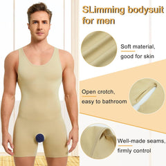 Men's Body-shaping Corsets Crotch Hollow-out Cinched Belly Contracting Inner Wear Base Body-shaping Corsets