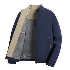 Administrative Leisure Business Spring And Autumn Men Stand-up Collar Jacket