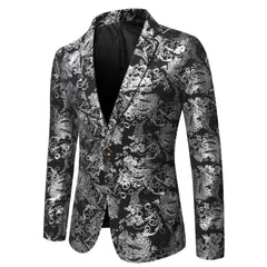 Autumn New Men's Slim Fit Casual Stage Performance Suit Jacket