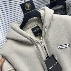 Polar Fleece Jacket Winter Men's Fleece-lined Thickened