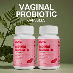 BSYS Vaginal Probiotic Capsules Vaginal Health Support Formula Yeast Balance UTI Prevention Aid Menopausal Wellness Vaginal Dryness Relief Antibiotic Support Immune Boost