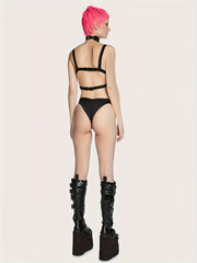 Women's Bikini Set Sexy V Triangle Flame Print Bikini Holiday Style