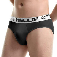 Men's Printed Letter Ice Silk Underwear