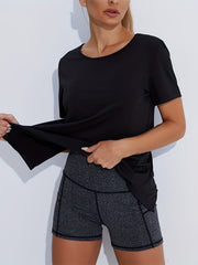 Women's 3-Pack Sports Tees - Breathable Quick-Dry Tops