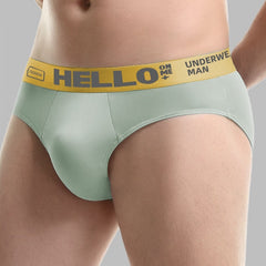 Men's Printed Letter Ice Silk Underwear