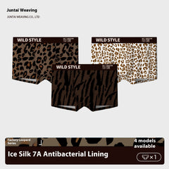 Ice Silk Underwear Leopard Print