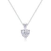 The Beloved Of The Heart - A Fashionable And Luxurious Diamond Jewelry Pendant Set With Moissanite S925 Sterling Silver And Platinum Plating