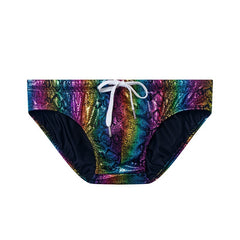 Men's Swimming Trunks Serpentine Rainbow Briefs