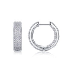 Years - Fashionable Earrings And Stud Jewelry Set With Moissanite S925 Sterling Silver And Platinum-plated Diamonds