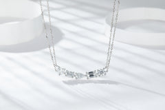 Galaxy - A Fashionable And Luxurious Diamond Jewelry Pendant Set With Moissanite S925 Sterling Silver And Platinum Plating