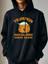 New European And American Printed Autumn And Winter Hooded Men's Hoodie