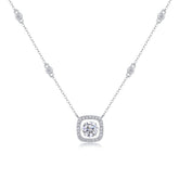 Sweet - A Fashionable And Luxurious Diamond Jewelry Pendant Set With 1-carat Moissanite S925 Sterling Silver And Platinum Plating
