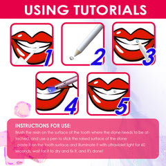 Jaysuing Tooth Gem Kit Jewelry Is Easy To Disassemble And Install, With Crystal Dental Drills And Sparkling Stickers